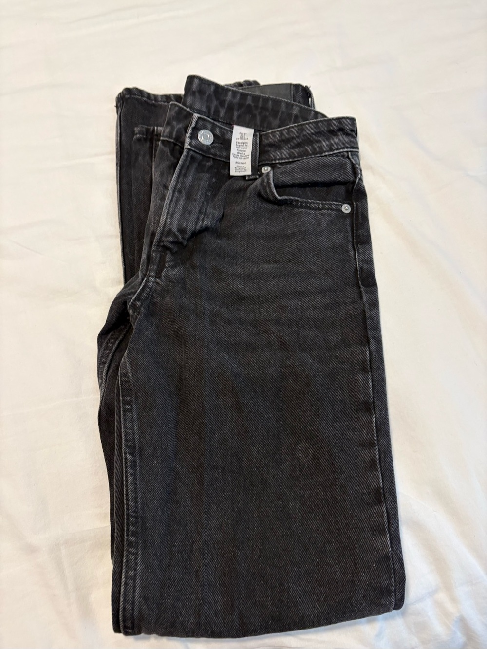 Women’s Straight Leg Black Jeans US Size 2